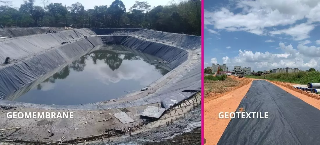 perbedaan geotextile dan geomembrane (dari segi aplikasi)
