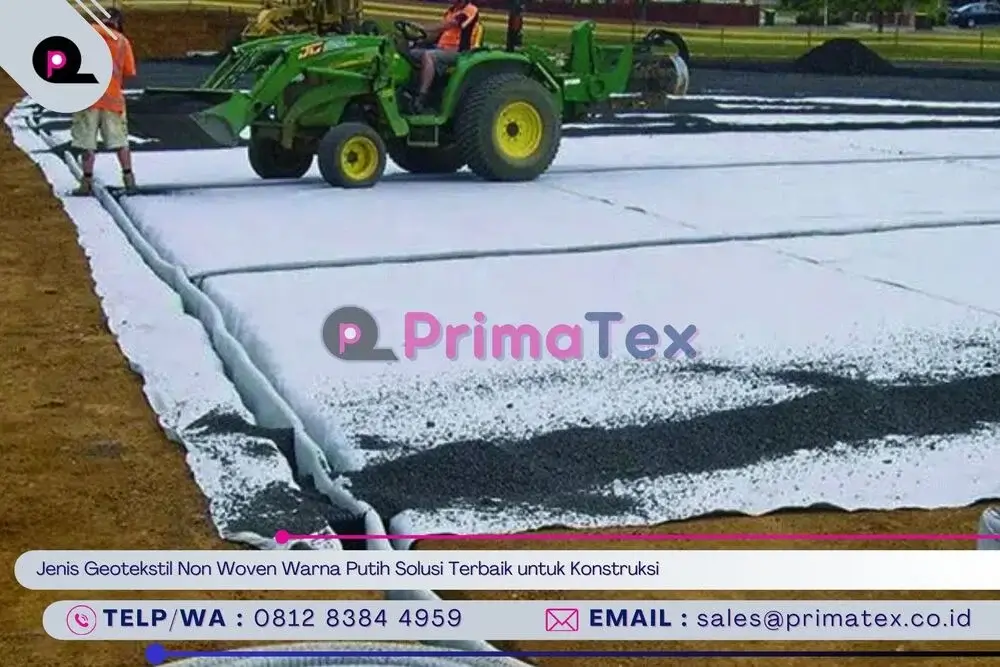 Jenis Geotekstil Non Woven Warna Putih Solusi Terbaik untuk Konstruksi