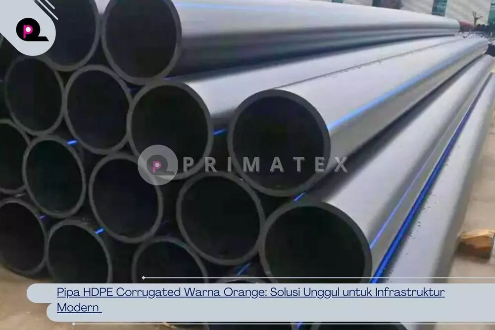 Pipa HDPE Corrugated Warna Orange_ Solusi Unggul untuk Infrastruktur Modern