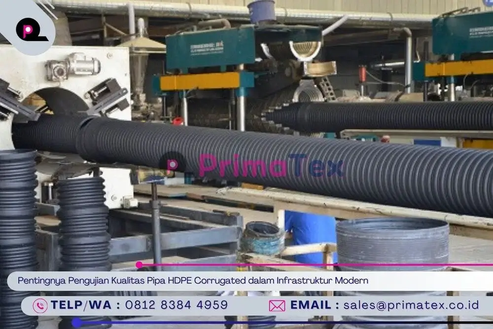 Pentingnya Pengujian Kualitas Pipa HDPE Corrugated dalam Infrastruktur Modern