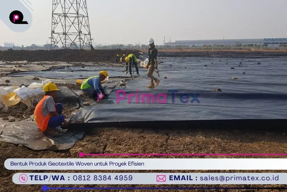 Bentuk Produk Geotextile Woven untuk Proyek Efisien