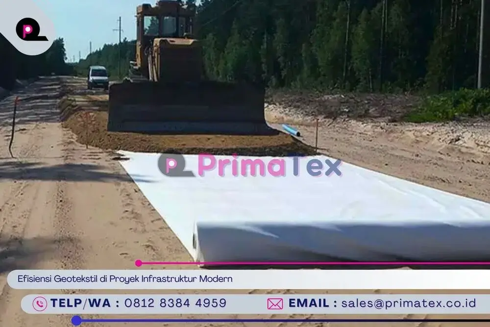 Efisiensi Geotekstil di Proyek Infrastruktur Modern