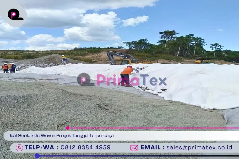 Jual Geotextile Woven Proyek Tanggul Terpercaya