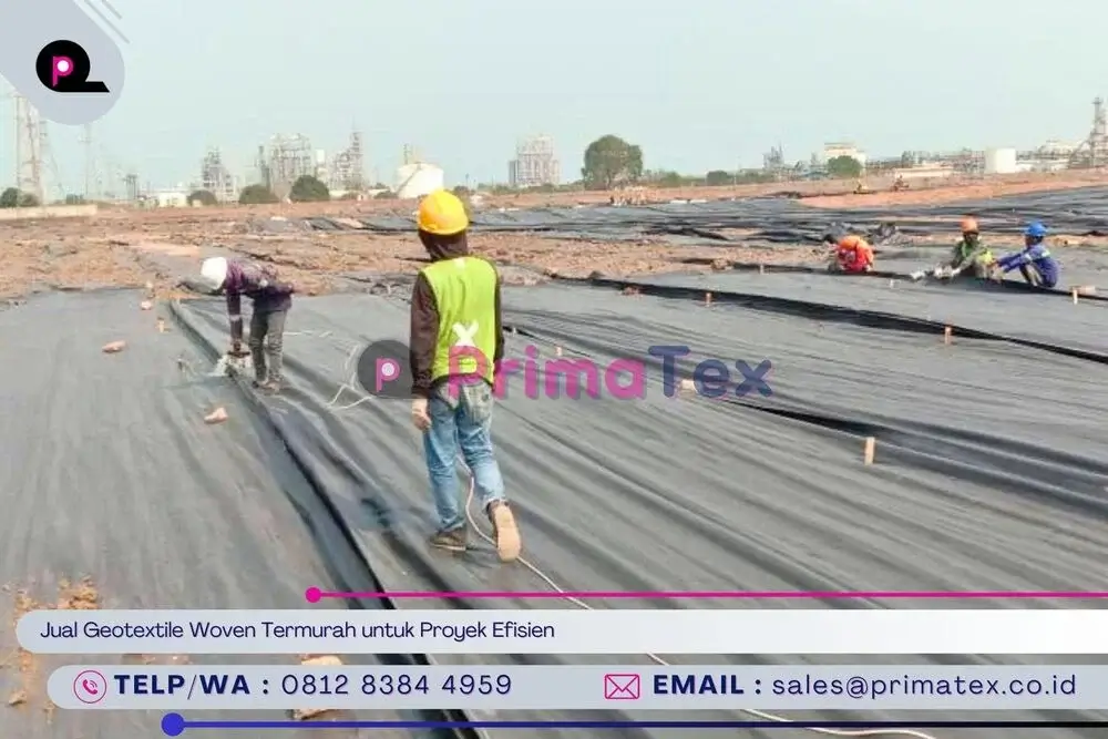 Jual Geotextile Woven Termurah untuk Proyek Efisien