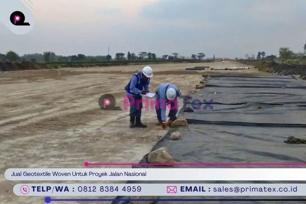 Jual Geotextile Woven Untuk Proyek Jalan Nasional