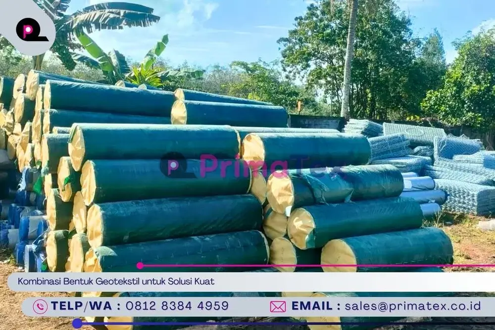 Kombinasi Bentuk Geotekstil untuk Solusi Kuat