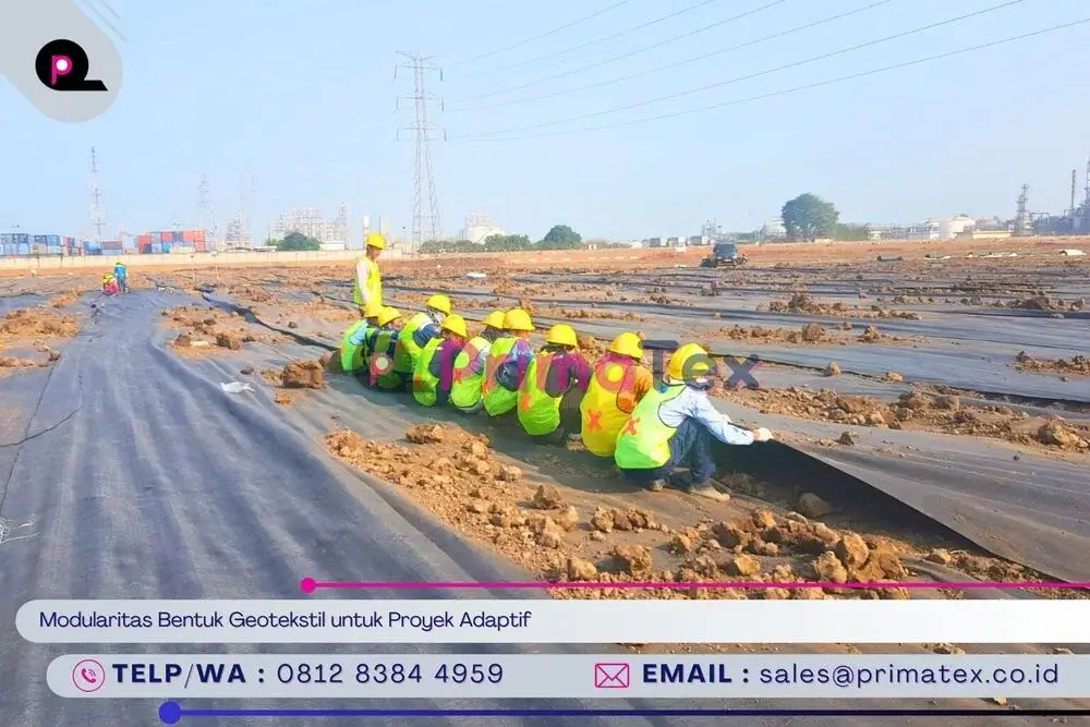 Modularitas Bentuk Geotekstil untuk Proyek Adaptif