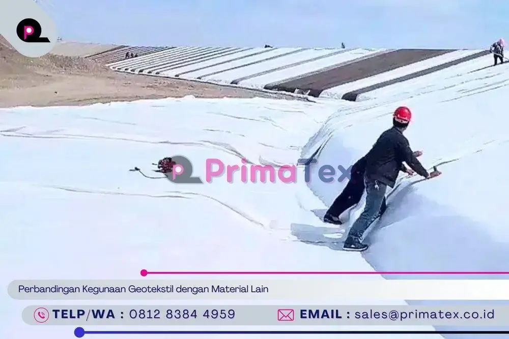 Perbandingan Kegunaan Geotekstil dengan Material Lain