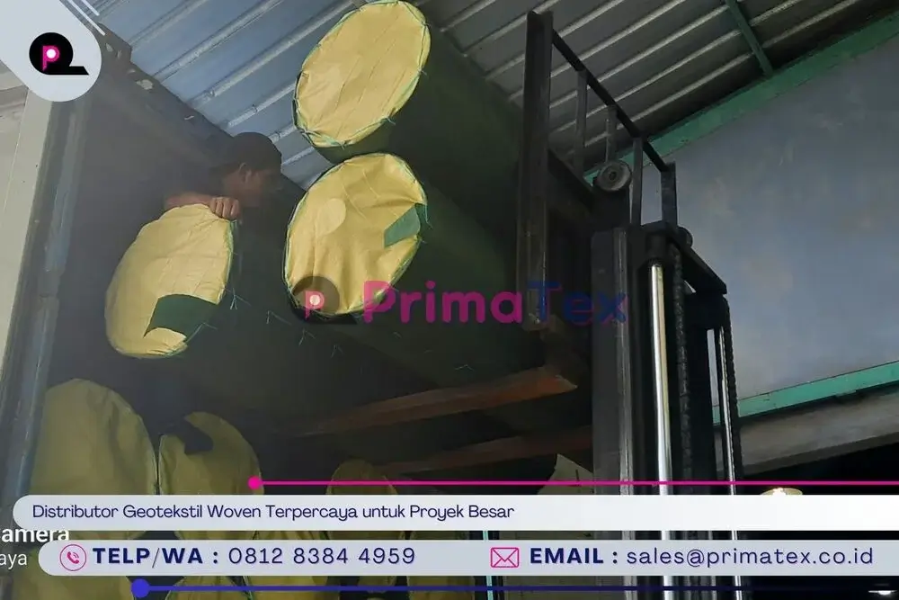 Distributor Geotekstil Woven Terpercaya untuk Proyek Besar