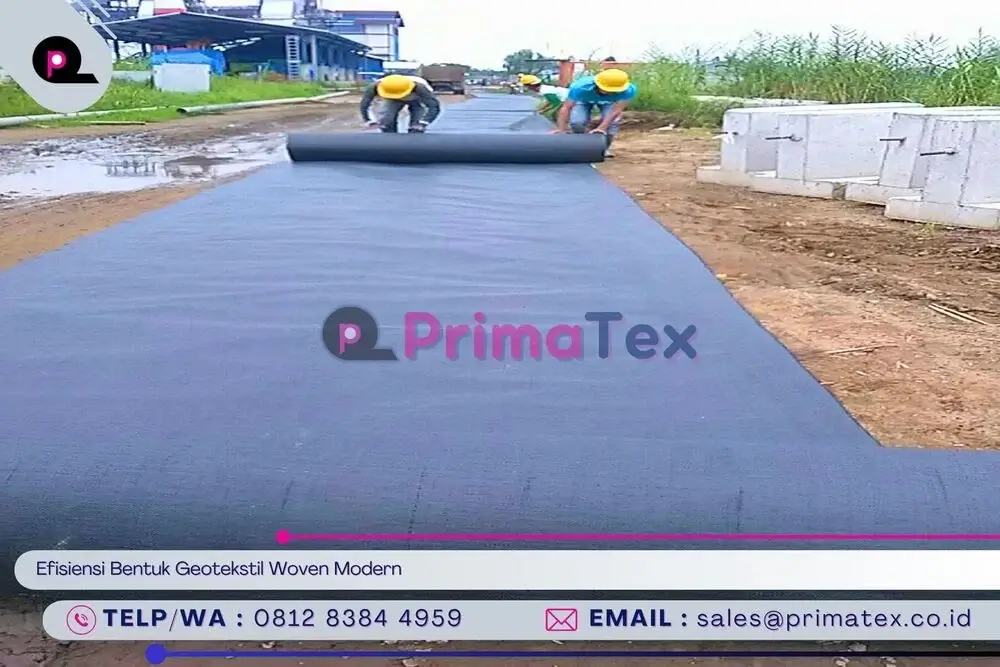 Efisiensi Bentuk Geotekstil Woven Modern