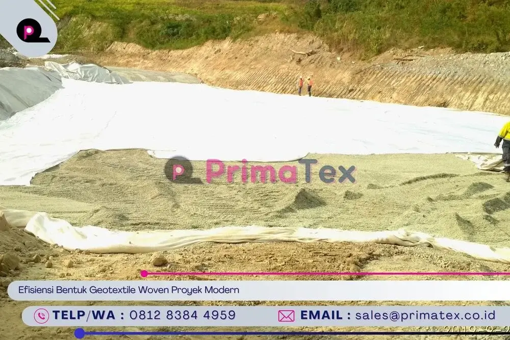 Efisiensi Bentuk Geotextile Woven Proyek Modern