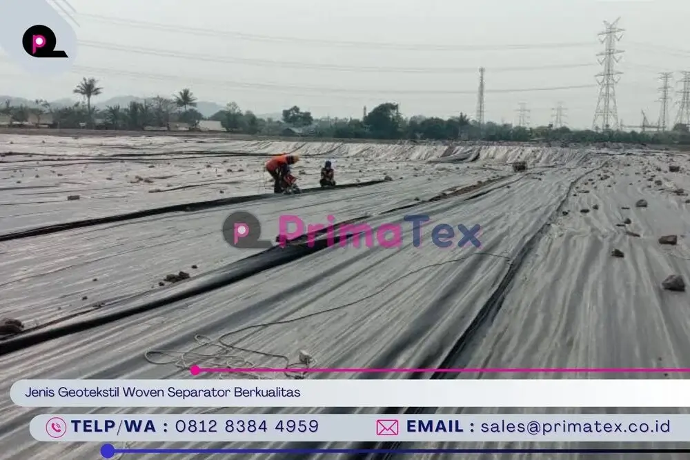 Jenis Geotekstil Woven Separator Berkualitas