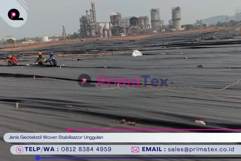 Jenis Geotekstil Woven Stabilisator Unggulan