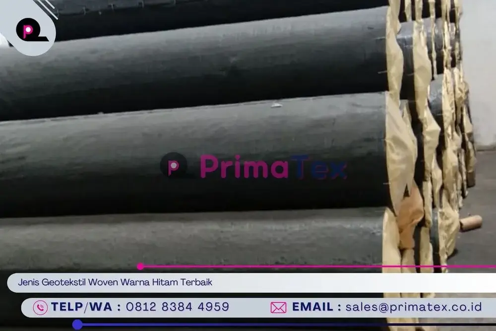 Jenis Geotekstil Woven Warna Hitam Terbaik