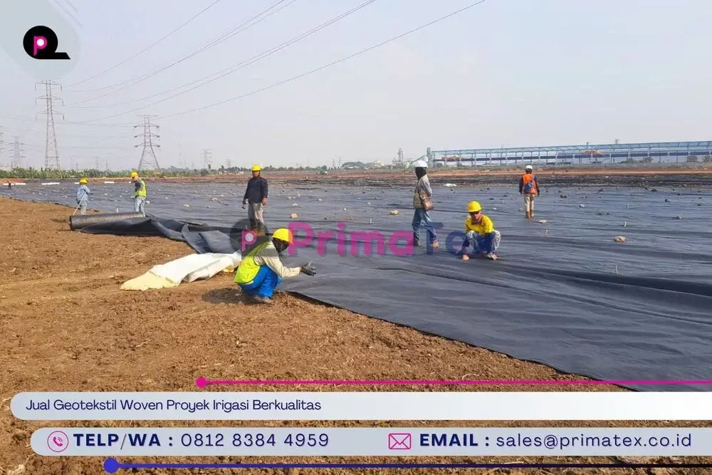 Jual Geotekstil Woven Proyek Irigasi Berkualitas