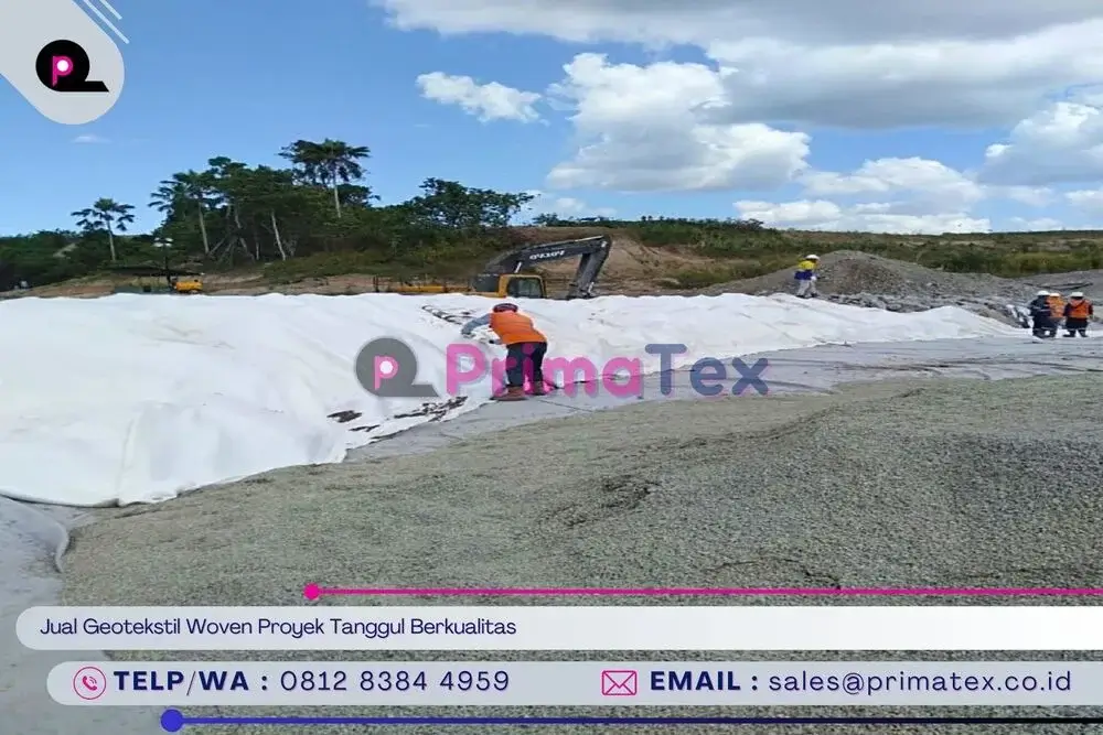 Jual Geotekstil Woven Proyek Tanggul Berkualitas