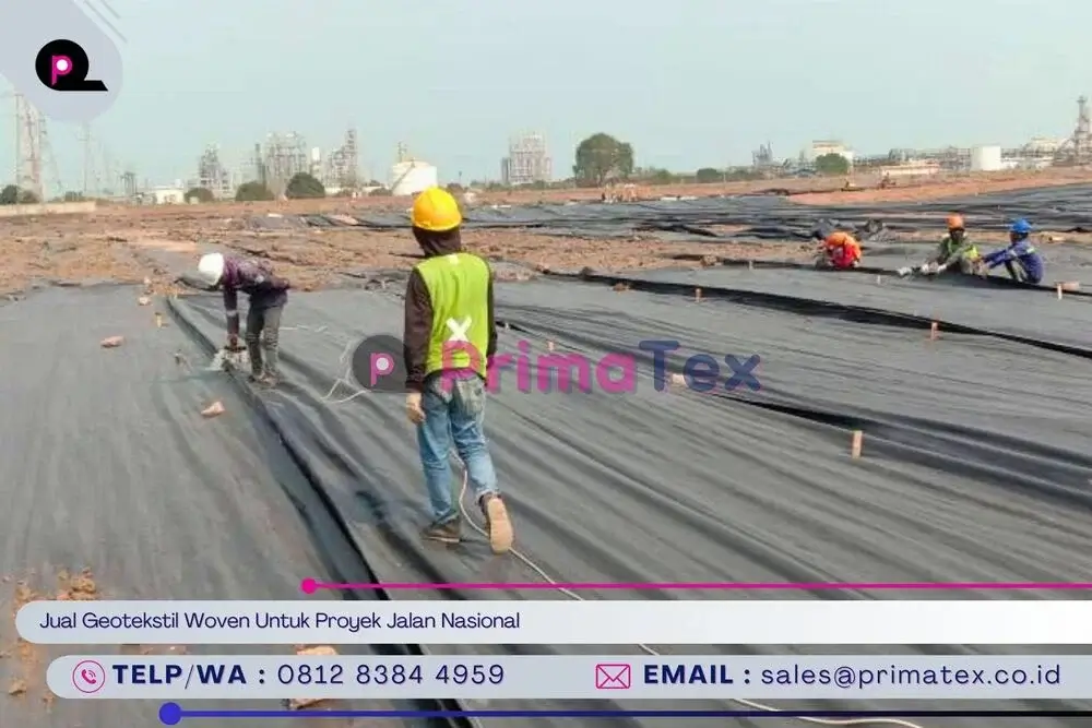 Jual Geotekstil Woven Untuk Proyek Jalan Nasional