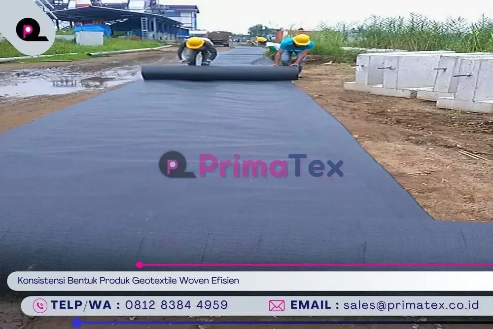 Konsistensi Bentuk Produk Geotextile Woven Efisien