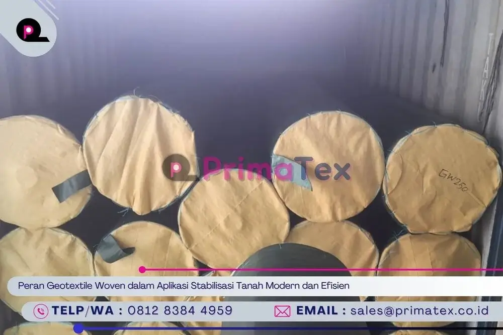 Peran Geotextile Woven dalam Aplikasi Stabilisasi Tanah Modern dan Efisien