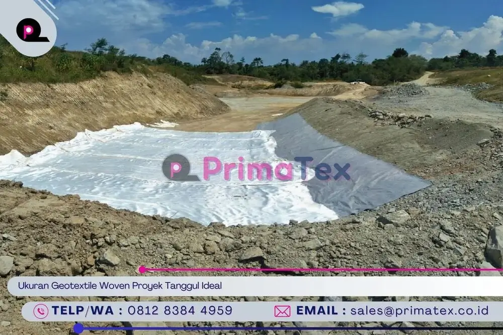 Ukuran Geotextile Woven Proyek Tanggul Ideal