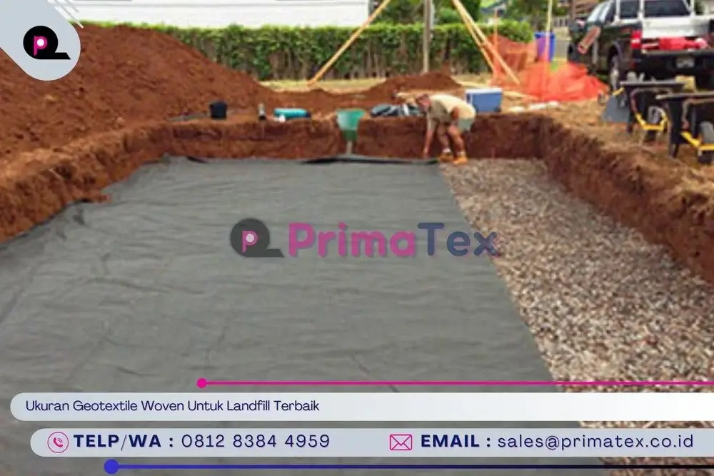 Ukuran Geotextile Woven Untuk Landfill Terbaik