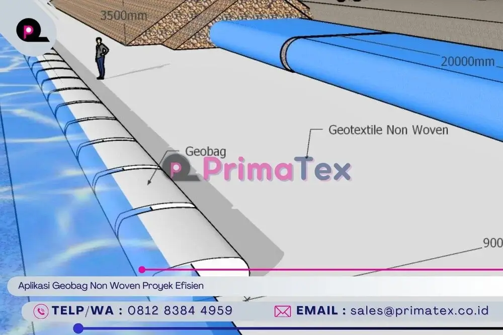Aplikasi Geobag Non Woven Proyek Efisien