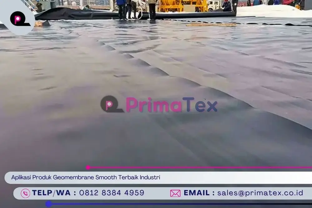 Aplikasi Produk Geomembrane Smooth Terbaik Industri