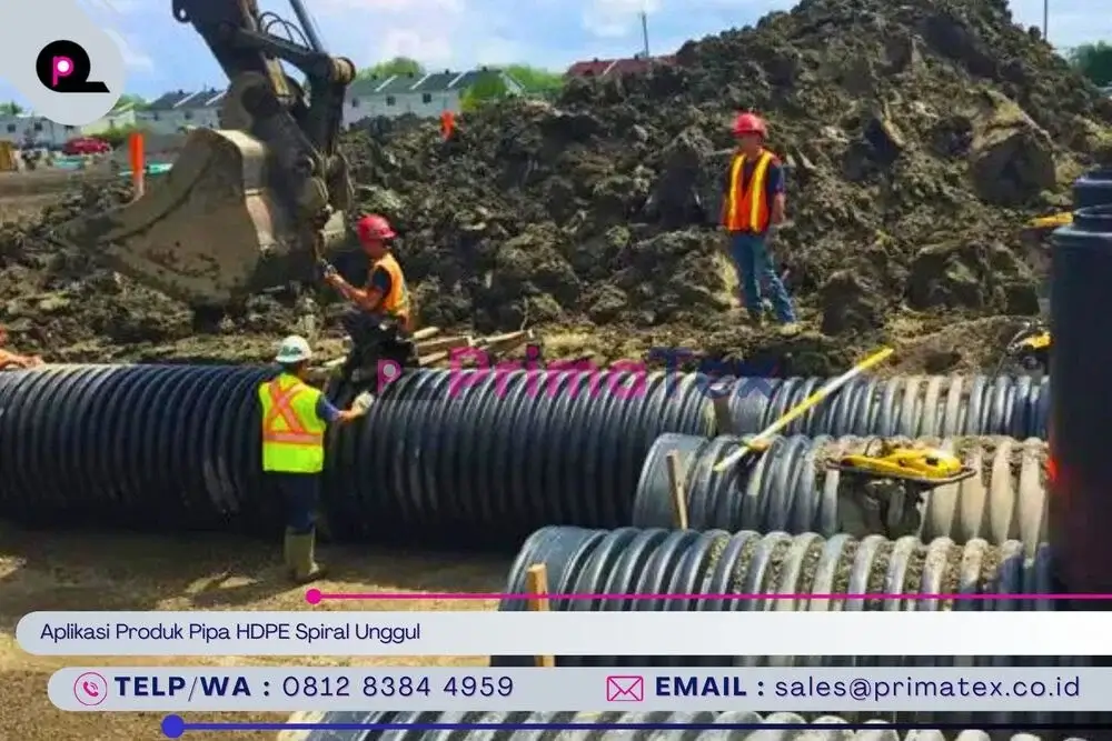 Aplikasi Produk Pipa HDPE Spiral Unggul
