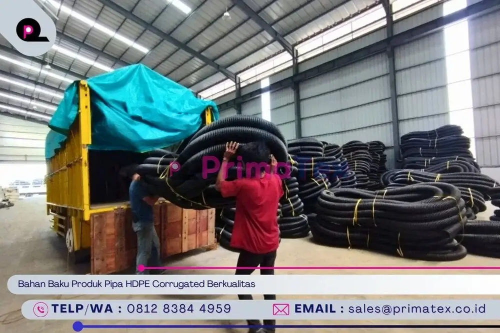 Bahan Baku Produk Pipa HDPE Corrugated Berkualitas