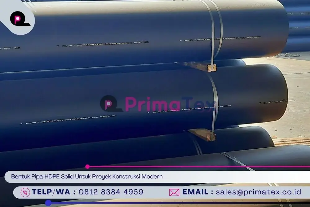 Bentuk Pipa HDPE Solid Untuk Proyek Konstruksi Modern