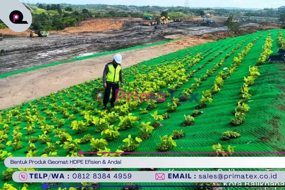 Bentuk Produk Geomat HDPE Efisien & Andal