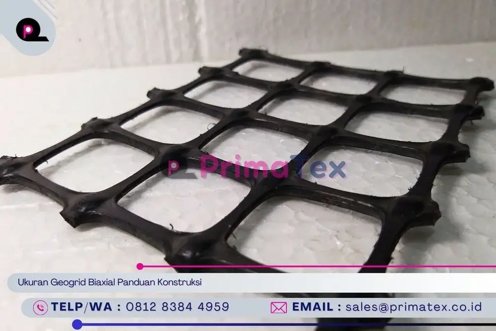 Ukuran Geogrid Biaxial Panduan Konstruksi