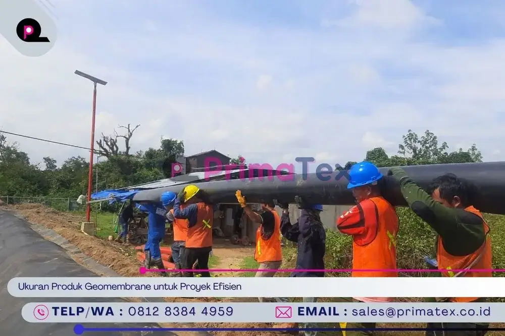Ukuran Produk Geomembrane untuk Proyek Efisien