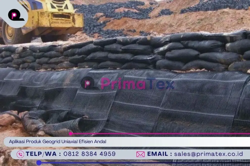 Aplikasi Produk Geogrid Uniaxial Efisien Andal