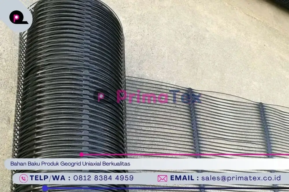 Bahan Baku Produk Geogrid Uniaxial Berkualitas