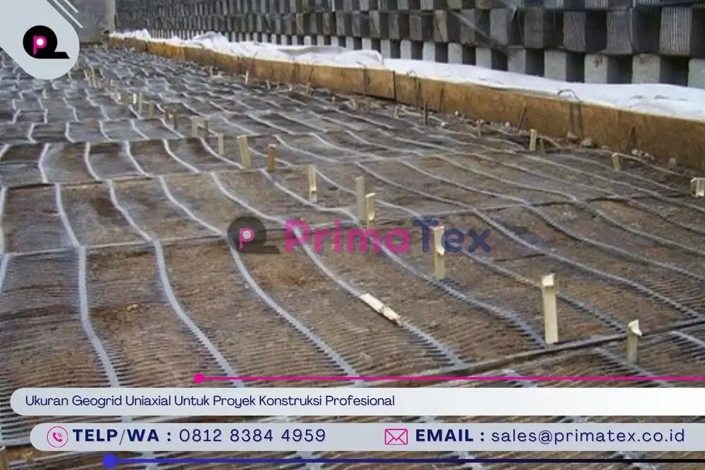 Ukuran Geogrid Uniaxial Untuk Proyek Konstruksi Profesional