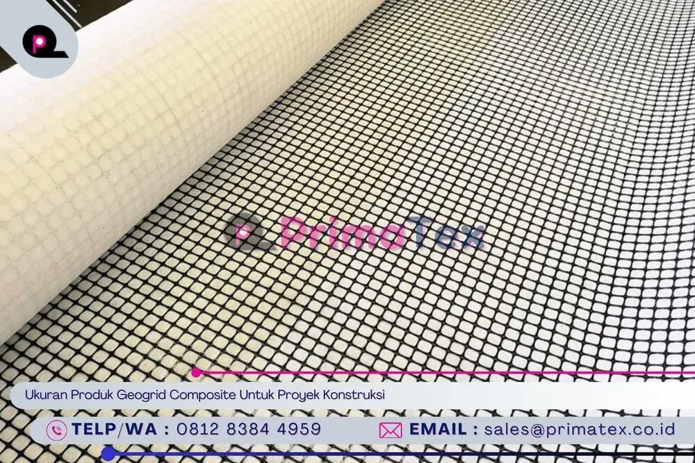 Ukuran Produk Geogrid Composite Untuk Proyek Konstruksi