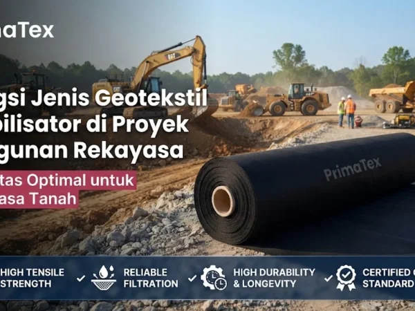 Fungsi Jenis Geotekstil Stabilisator di Proyek Bangunan