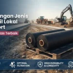Perbandingan Jenis Geotekstil Lokal dan Import