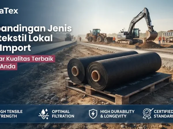 Perbandingan Jenis Geotekstil Lokal dan Import